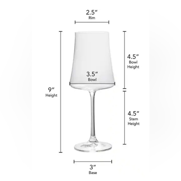 Mikasa Aline 16OZ White Wine Glass; Set of 4 - Picture 3 of 5